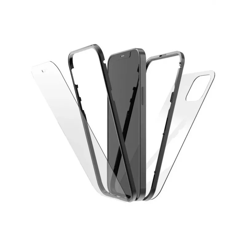 Hama 360° Glass vāciņš iPhone 13 (6,1 collu) - melns, caurspīdīgs