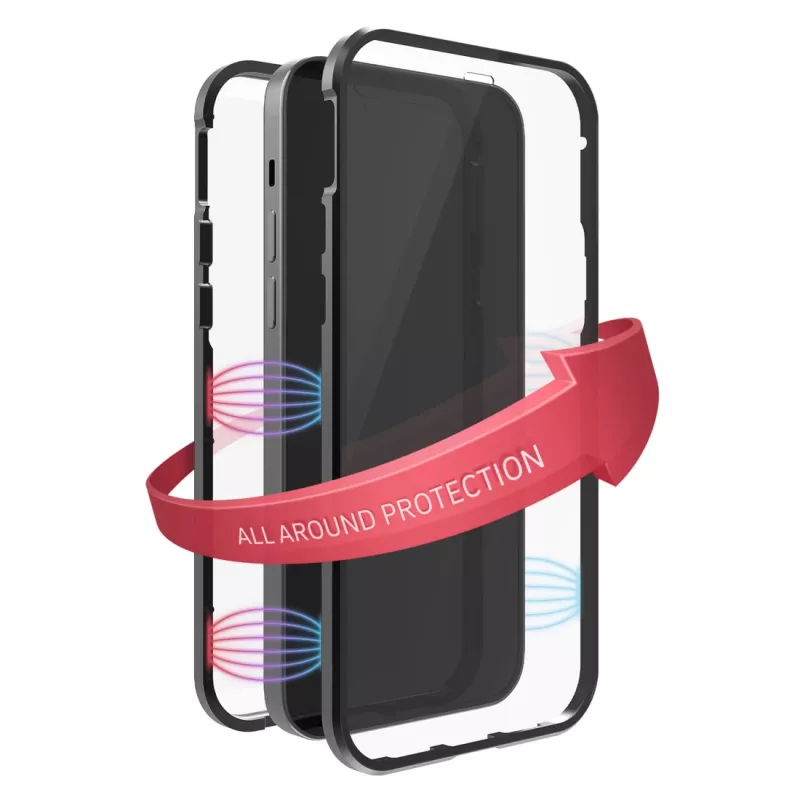 Hama 360° Glass mobilā telefona maciņš Melns Caurspīdīgs iPhone 14 Pro