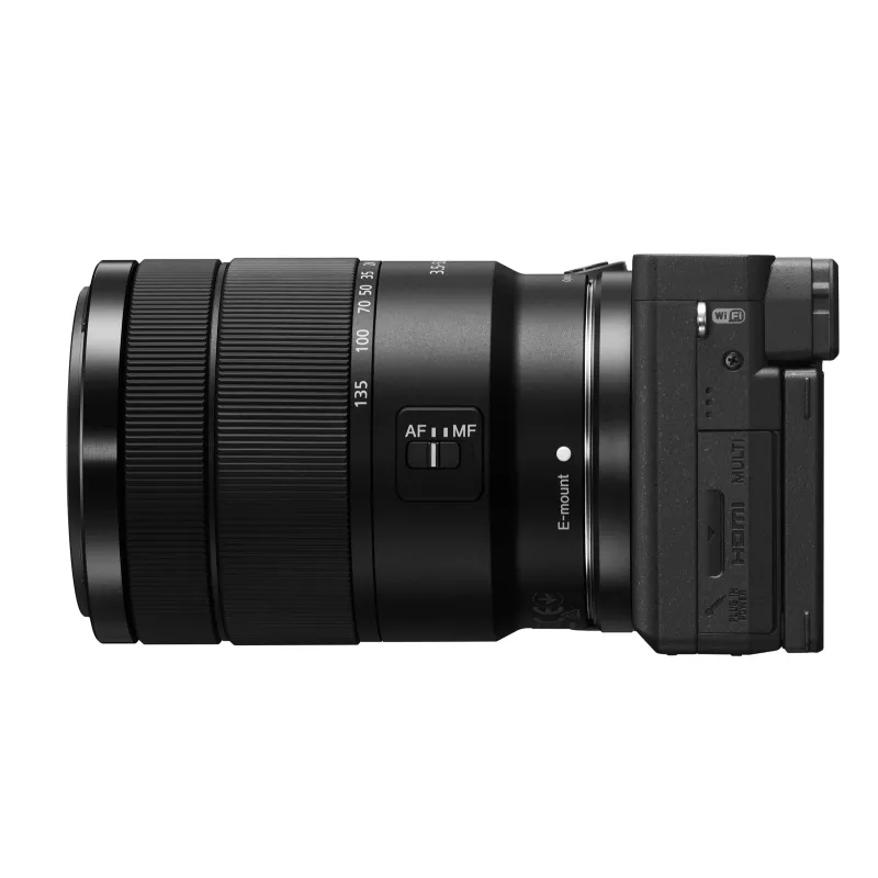 Sony α 6400 + SEL18135 bezspoguļa kamera 24,2 MP CMOS 6000 x 4000 pikseļi Melna