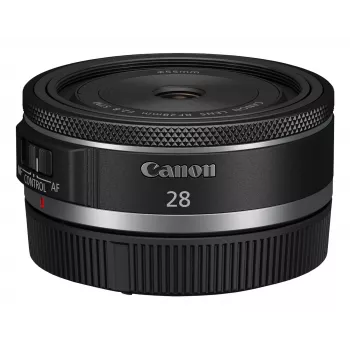 Canon platleņķa RF 28 mm F2.8 STM objektīvs, melns
