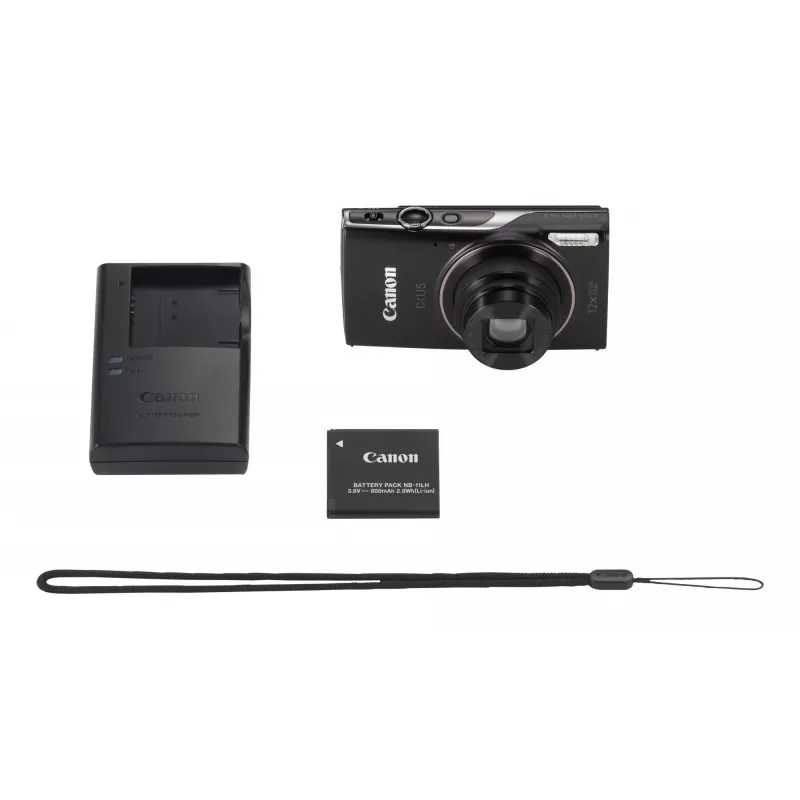 Canon Digital IXUS 285 HS A kompaktkamera 20.2 MP CMOS 12x optiskais tālummaiņas objektīvs Melna