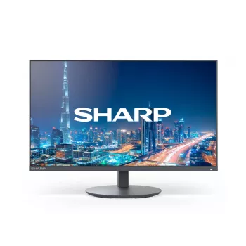 Sharp MultiSync E244FL 24 collu LCD monitors, Full HD, VA panel, USB 3.2, augstuma regulējams, melns