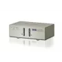 ATEN CS72U 2-portu USB VGA KVM slēdzis ar audio (iekļauti KVM kabeļi), 2048 x 1536 pikseļi, QXGA, 0,142 W, Pelēks