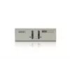 ATEN CS72U 2-portu USB VGA KVM slēdzis ar audio (iekļauti KVM kabeļi), 2048 x 1536 pikseļi, QXGA, 0,142 W, Pelēks