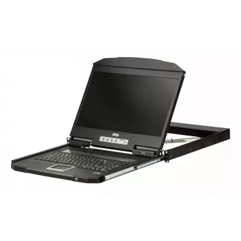 ATEN CL3100NX konsoles modulis 47 cm (18.5 collu) 1366 x 768 pikseļi Metāls, Plastmasa Melns 1U