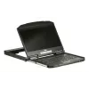 ATEN CL3100NX konsoles bloks 47 cm (18.5 collu) 1366 x 768 pikseļi Metāls, Plastmasa Melns 1U
