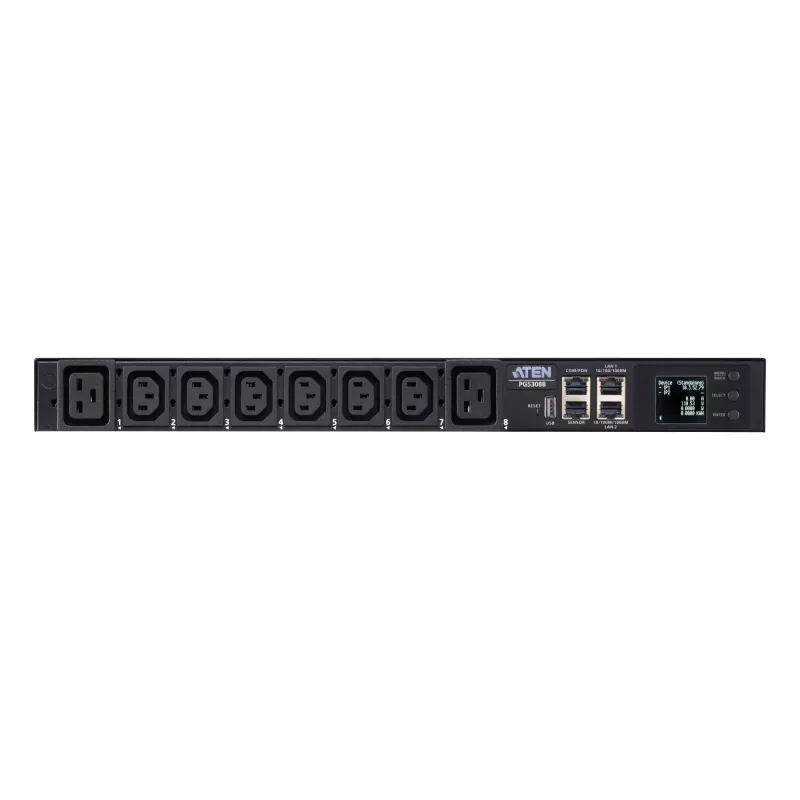 ATEN PG5308 32A 8-izvadu 1U mērītais eko PDU