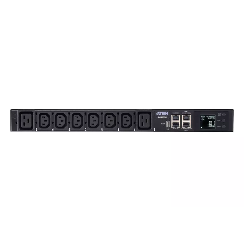 ATEN PG5308 32A 8-izvadu 1U mērītais eko PDU