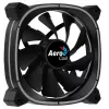 Aerocool ASTRO12 PC dzesētājs 12cm LED RGB pretvibrācijas 6 kontaktu Melns