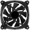 Aerocool ASTRO12 PC dzesētājs 12cm LED RGB pretvibrācijas 6 kontaktu Melns