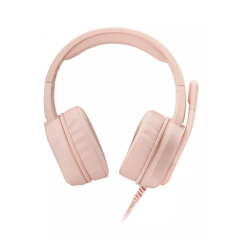 Mars Gaming MH320 austiņas ar mikrofonu, vadu, USB-A, rozā