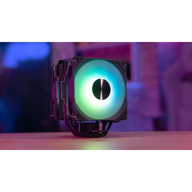 Aerocool Rime 4 Dual procesora dzesētājs 12 cm Melns