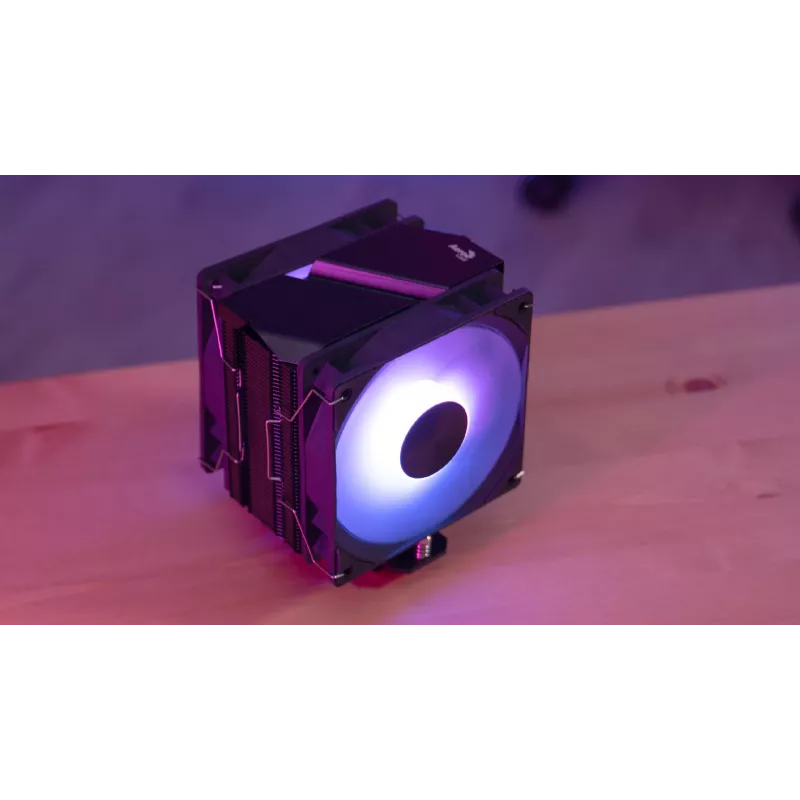Aerocool Rime 4 Dual procesora dzesētājs 12 cm Melns