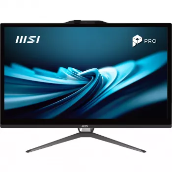 MSI Pro AP222T 14MA-613EU 54,6 cm (21,5 inch) All-in-One dators ar skārienekrānu, Intel Core i3-14100, 8 GB DDR4, 512 GB SSD, Windows 11 Home, melns