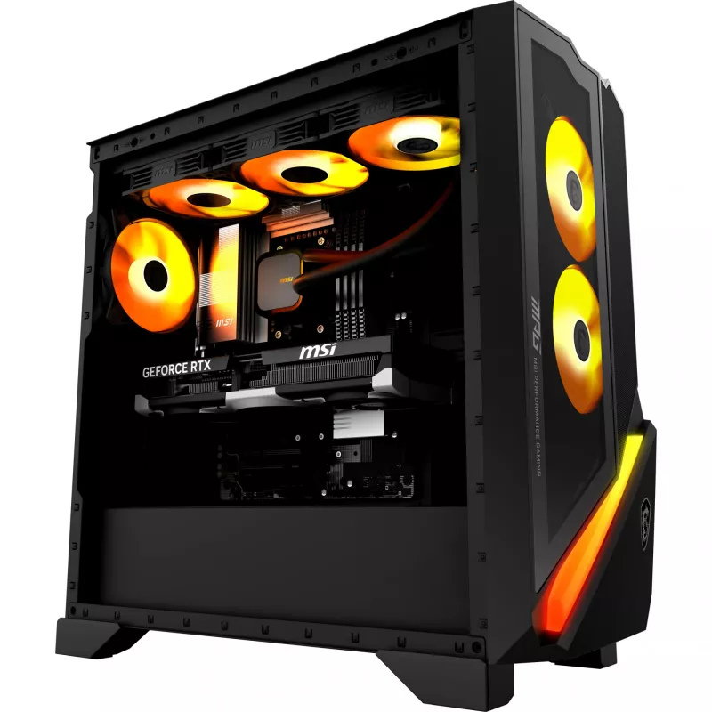 MSI MPG Infinite Z3 X3D 9NVRR7-848EU galddators ar AMD Ryzen™ 7 9800X3D, 32 GB DDR5, 1 TB SSD, NVIDIA GeForce RTX 5070 Ti, Windows 11 Home, melns