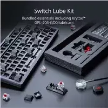 ASUS ROG Azoth tastatūra Gaming USB + RF Bezvadu + Bluetooth Balta