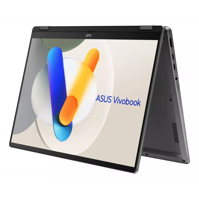 ASUS Vivobook 14 Flip TP3407SA-QL023W Copilot+ PC Intel Core Ultra 7 258V Hibrids (2-in-1) 35.6 cm (14 colli) Skārienekrāns WUXGA 32 GB LPDDR5x-SDRAM 1 TB SSD Wi-Fi 7 (802.11be) Windows 11 Home Vācu pelēks