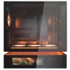 COUGAR CFV235 Vision PC korpuss Midi Tower — ARGB, 23.3 cm LCD 1920×462, Mesh, Priekšā 2×160 mm, Aizmugurē 1×120 mm, Melns