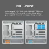 COUGAR CFV235 Vision PC korpuss Midi Tower — ARGB, 23.3 cm LCD 1920×462, Mesh, Priekšā 2×160 mm, Aizmugurē 1×120 mm, Melns