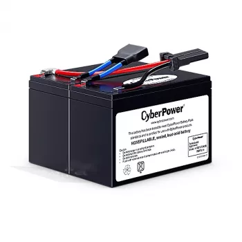 CYBERPOWER RBP0014 nomaiņas akumulatoru bloks UPS — 24 V, 2 baterijas, 4.09 kg, melns