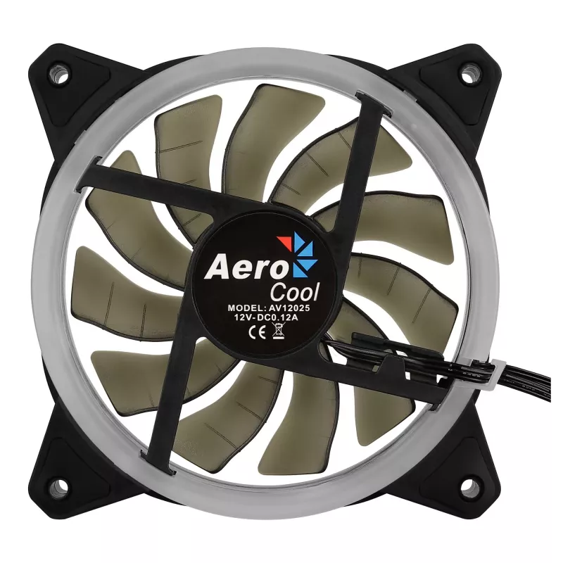Aerocool Rev RGB datora ventilators 12 cm Melns
