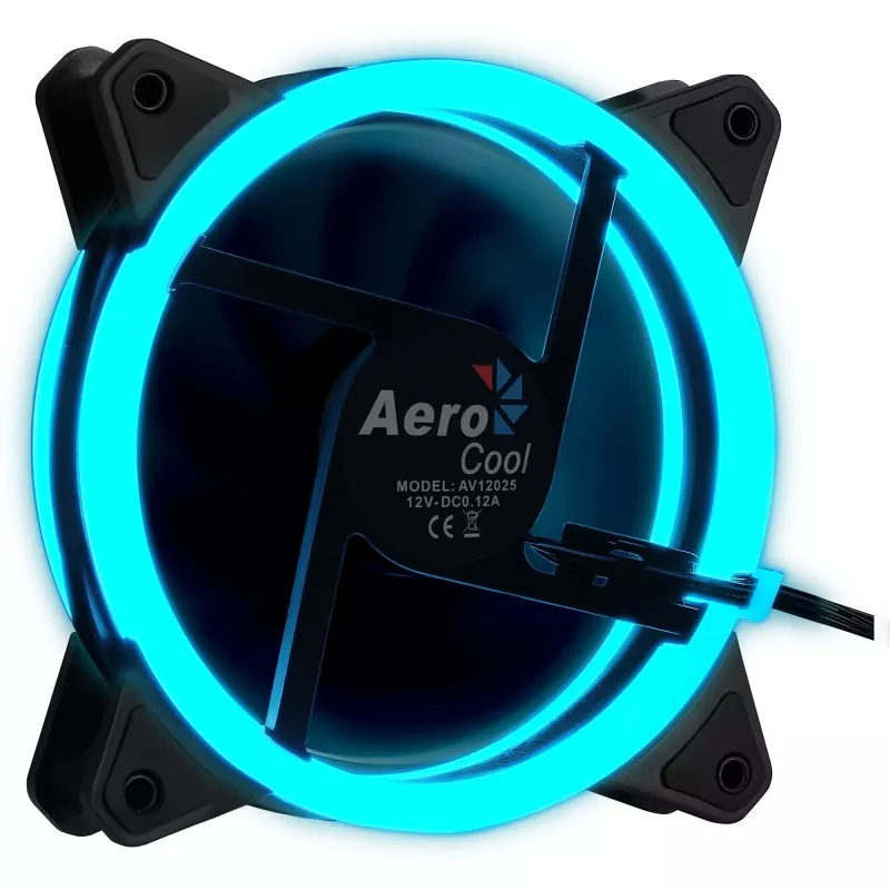 Aerocool Rev RGB datora ventilators 12 cm Melns