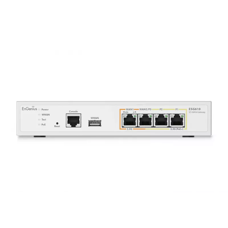 EnGenius ESG610 Drošības vārteja ar mākoņa pārvaldību 2 x 2.5 GbE LAN un 2 x 2.5 GbE WAN