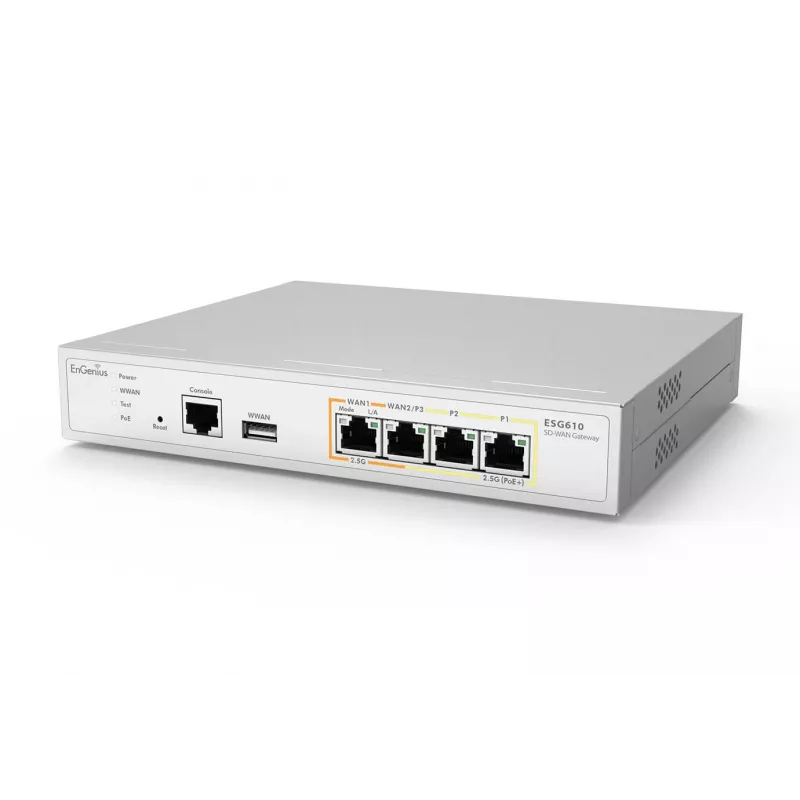 EnGenius ESG610 Drošības vārteja ar mākoņa pārvaldību 2 x 2.5 GbE LAN un 2 x 2.5 GbE WAN