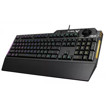 ASUS TUF Gaming K1 tastatūra USB Melna Full-size RGB LED