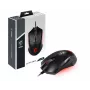 MSI CLUTCH GM08 optiskā spēļu pele, 4200 DPI, 6 programmējamas pogas, simetrisks dizains, regulējams svars, sarkans LED