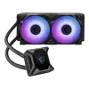MSI MPG CORELIQUID K240 šķidruma CPU dzesētājs, 240mm radiators, 2.4 inch LCD displejs ar ventilatoru, 3x 120mm ARGB PWM ventilators, centrālais, atbalsta Intel un AMD platformas, dzesēšana no ASETEK