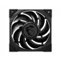 MSI MEG SILENT GALE P12 Premium klusais ventilators '120mm, PWM, līdzsvarota statiskā spiediena plūsma, LCP lāpstiņas, HDB gultnis, pretvibrācijas paliktņi, 300mm kabelis'