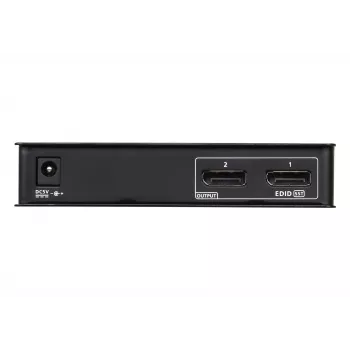 ATEN VS192 2-Port 4K DisplayPort 1.2a Sadalītājs, 2x DisplayPort, 4096 x 2160 pikseļi, Melns, Metāls