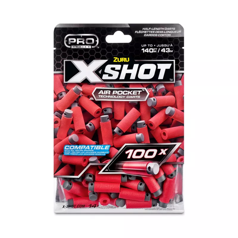 XSHOT Pro Series Half-Length Darts papildinājuma paka (100 bultas) ZURU