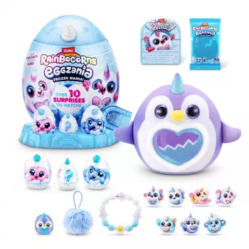 Mīkstā rotaļlieta Zuru Rainbocorns Eggzania Frozen Mania — dzīvnieku plīšs, daudzkrāsains, vecumam no 3 gadiem