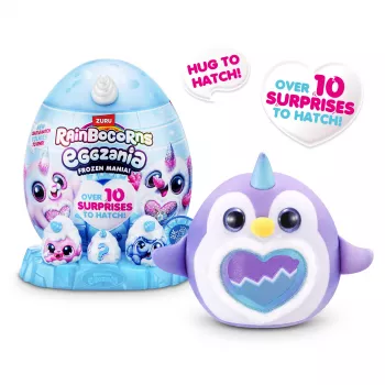 Mīkstā rotaļlieta Zuru Rainbocorns Eggzania Frozen Mania — dzīvnieku plīšs, daudzkrāsains, vecumam no 3 gadiem