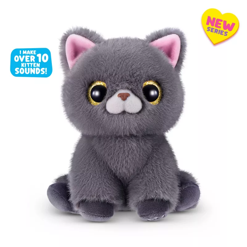 Rotaļlietu kaķis Zuru Pets Alive Smitten Kittens Series 2 — interaktīvs skaņu kaķēns, 3+ gadi, AAA baterijas