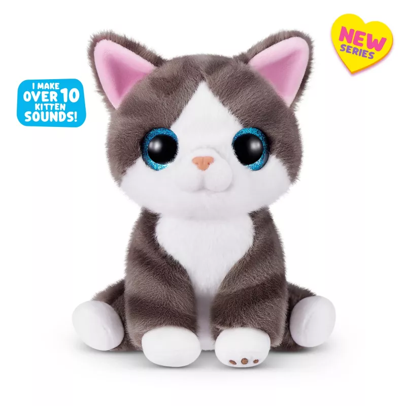 Rotaļlietu kaķis Zuru Pets Alive Smitten Kittens Series 2 — interaktīvs skaņu kaķēns, 3+ gadi, AAA baterijas