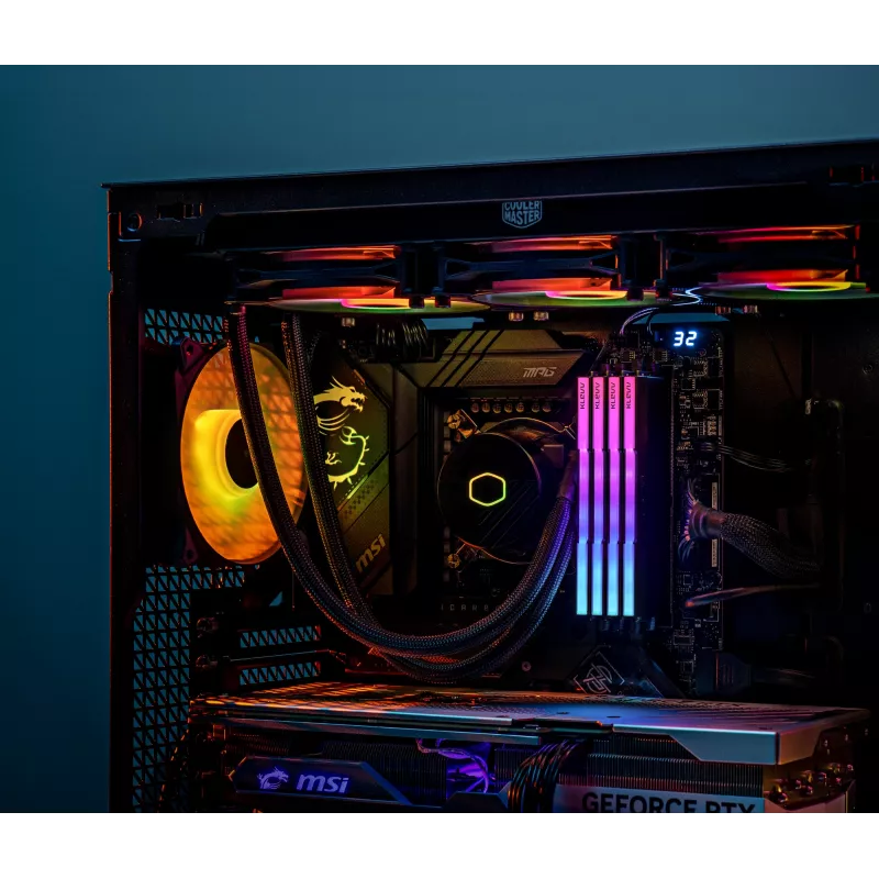 Klevv 64GB (2 x 32GB) 6000MHz CL30 DDR5 RAM modulis CRAS V RGB 30-36-36-76