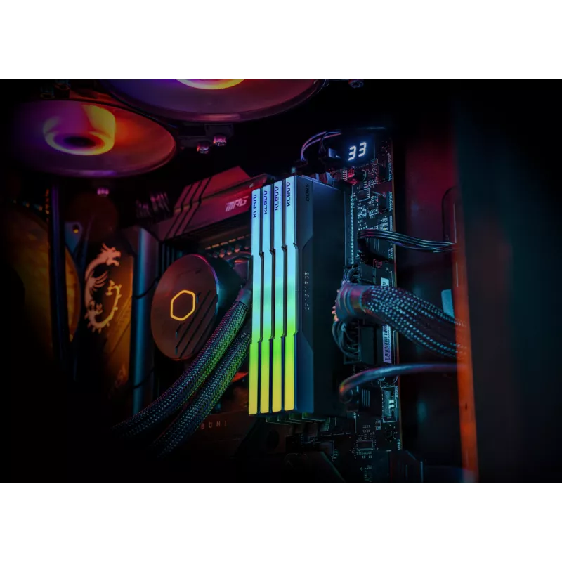 Klevv 64GB (2 x 32GB) 6000MHz CL30 DDR5 RAM modulis CRAS V RGB 30-36-36-76