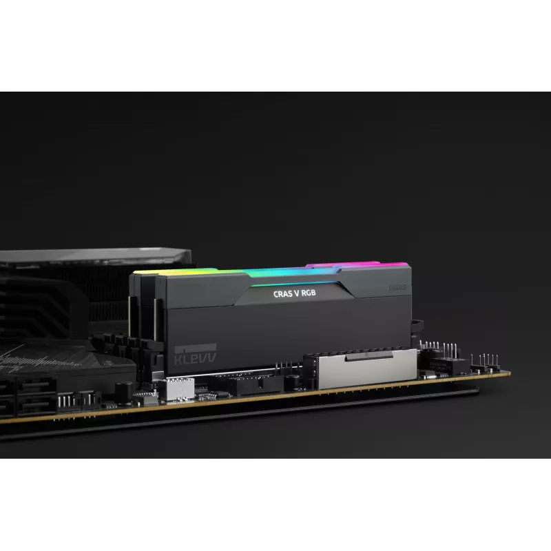 Klevv 64GB (2 x 32GB) 6000MHz CL30 DDR5 RAM modulis CRAS V RGB 30-36-36-76