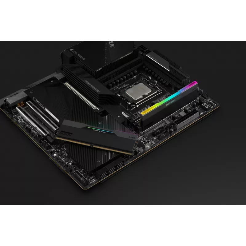 Klevv 64GB (2 x 32GB) 6000MHz CL30 DDR5 RAM modulis CRAS V RGB 30-36-36-76