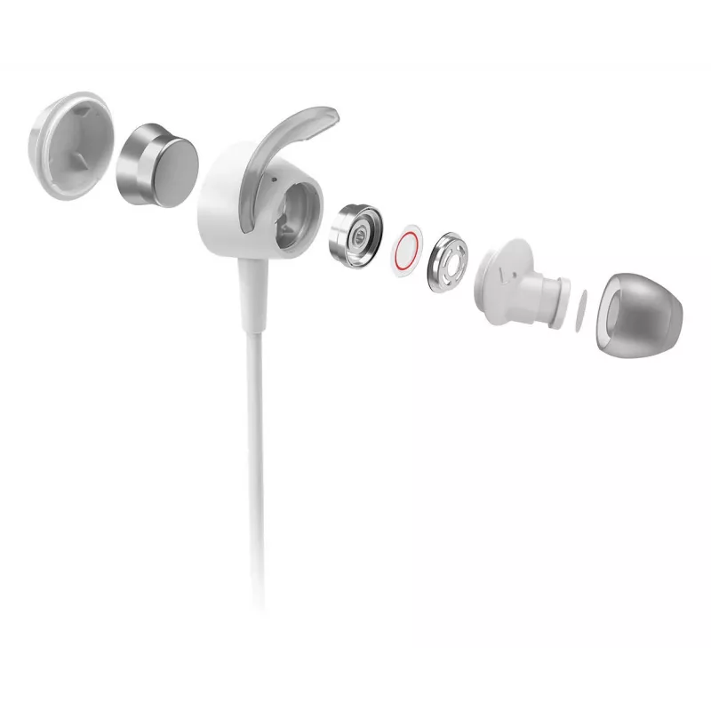Bezvadu austiņas Philips TAE4205WT/00 — Bluetooth, zvaniem un mūzikai, 20–20000 Hz, 10 m darbības rādiuss, baltas, 16 g