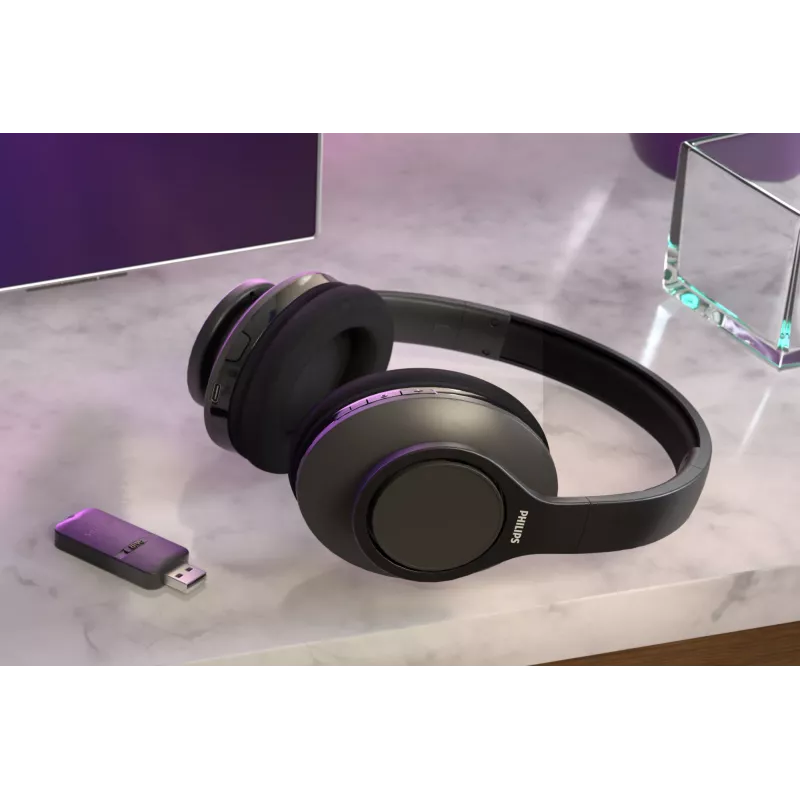 Philips 6000 sērijas TAH6206BK/00 bezvadu austiņas ar Bluetooth, melnas