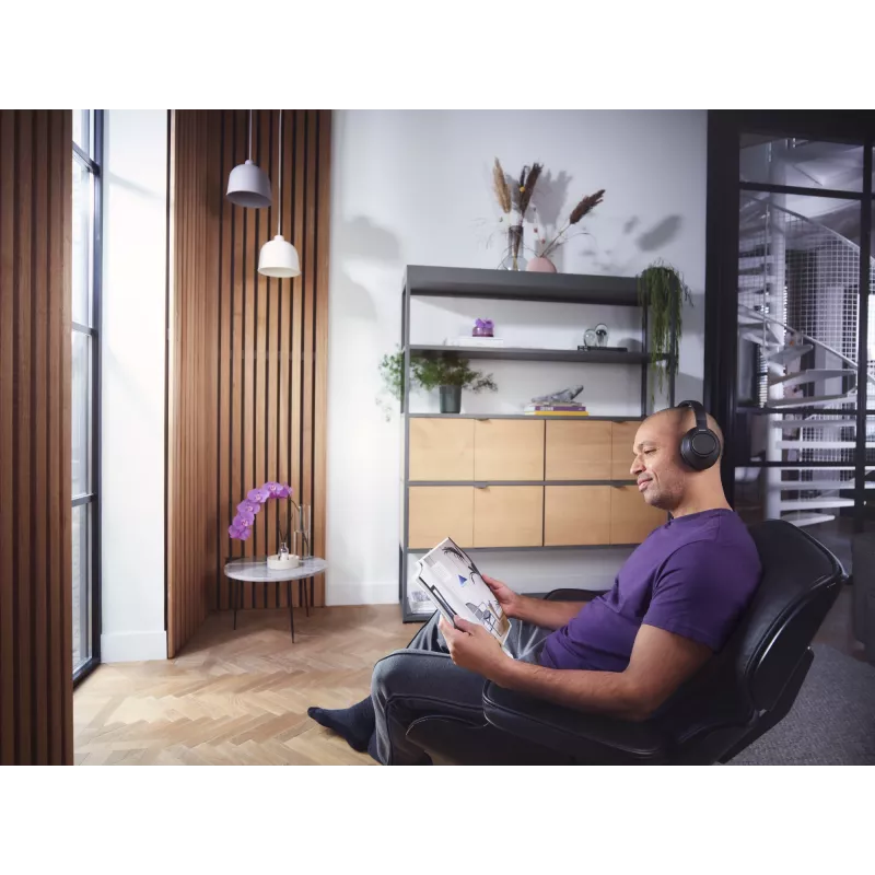 Philips 6000 sērijas TAH6206BK/00 bezvadu austiņas ar Bluetooth, melnas