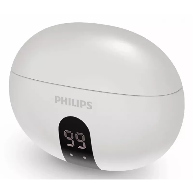 Bezvadu austiņas Philips TAT2520WT/00 — Bluetooth, trokšņu slāpēšana, balss zvaniem un mūzikai, 20–20000 Hz, 10 m darbības rādiuss, baltas, 40 g