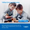 TP-Link Tapo Pan/Tilt mājas drošības Wi-Fi kamera, IP drošības kamera, Iekštelpām, Bezvadu, 2,4 GHz, Galds, Melna, Balta