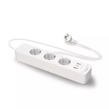 TP-Link Tapo P300 viedais pagarinātājs ar 3 rozetēm, tips F, 1.5 m, 2300 W, balts