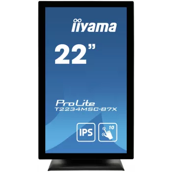 iiyama ProLite T2234MSC-B7X monitors 54.6 cm (21.5 colli) 1920 x 1080 pikseļi Full HD skārienekrāns Melns