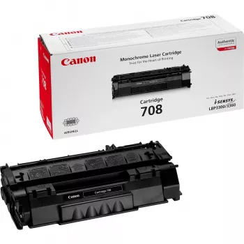 Toner kasetne Canon 708 Black — oriģinālā lāzera tonera kasetne, raža ~2500 lapas